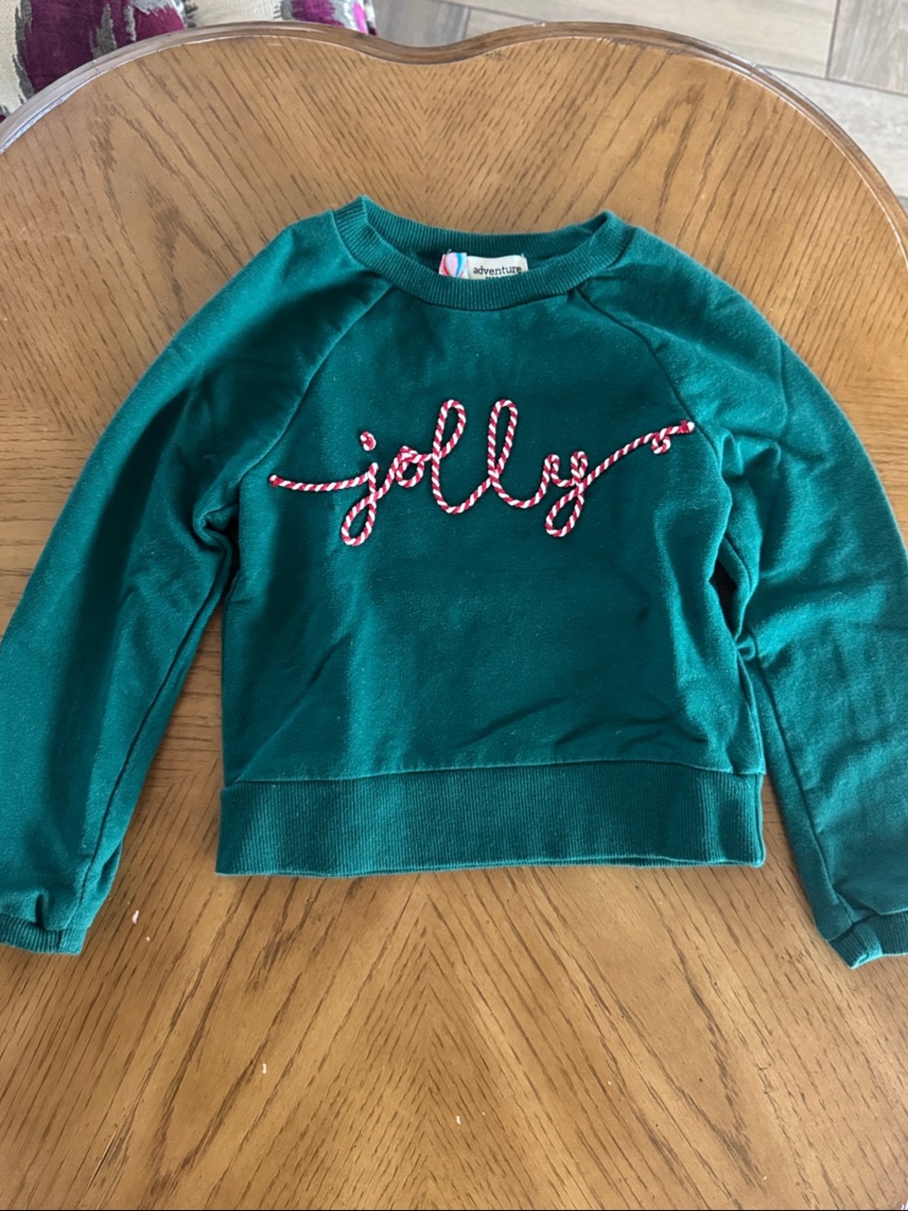 Green 'Jolly' Girls' Sweatshirt